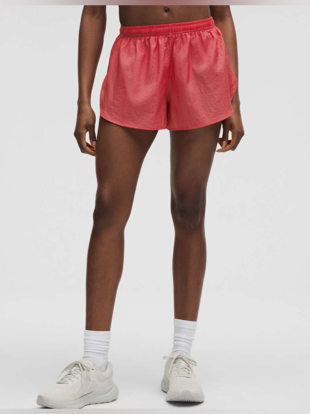 Lululemon Dolphin-Hem Mid-Rise Running Short 3" Desert Red Size Large